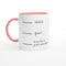 shhh 11oz Ceramic Mug with Color Inside