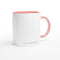 shhh 11oz Ceramic Mug with Color Inside