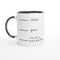 shhh 11oz Ceramic Mug with Color Inside